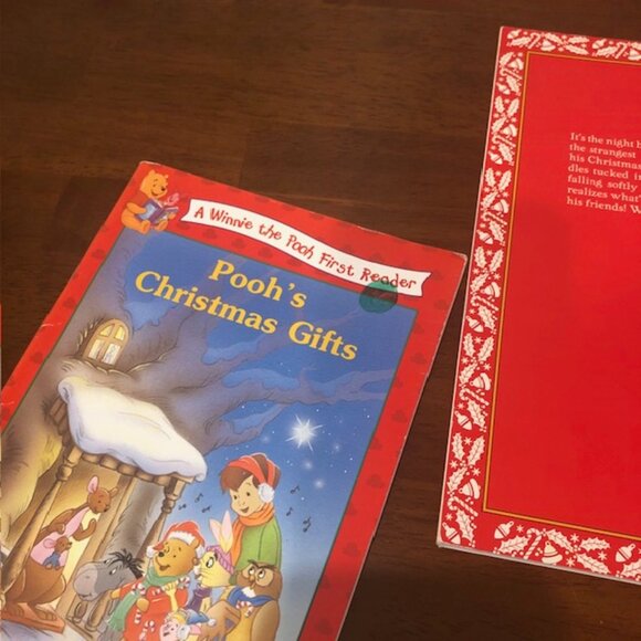 Disney Winnie The Pooh Vintage 90’s Christmas Books Bundle of Two - Picture 6 of 9